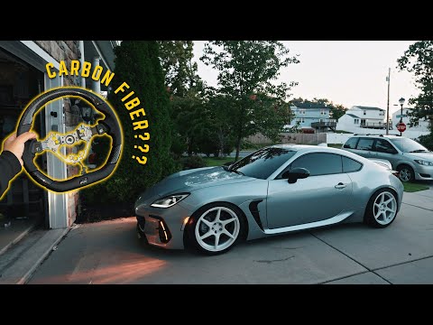 Back to Modding the 2022 BRZ! (Carbon Fiber Steering Wheel, Hood Props, & MORE!)