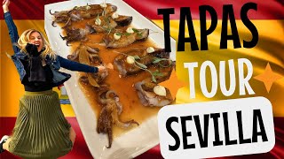 Spanish Food Tour - ULTIMATE TAPAS TOUR in Sevilla Spain! Best Tapas in Sevilla 🇪🇸