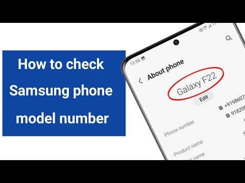 How to check Samsung phone model number