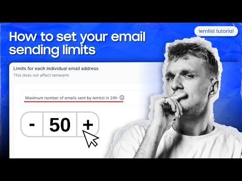 How to set your email sending limits [lemlist tutorial]