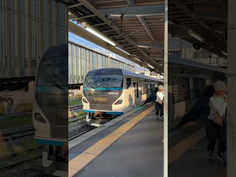 臨時特急あずさ84号　茅野駅出発