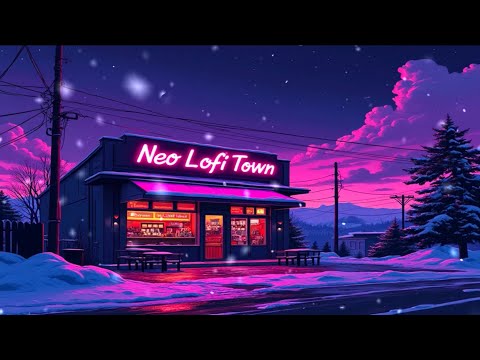 Warm Coffee Shop Ambience ☕❄️– Lofi Hip Hop with Soft Snowfall for Relaxing Winter Days