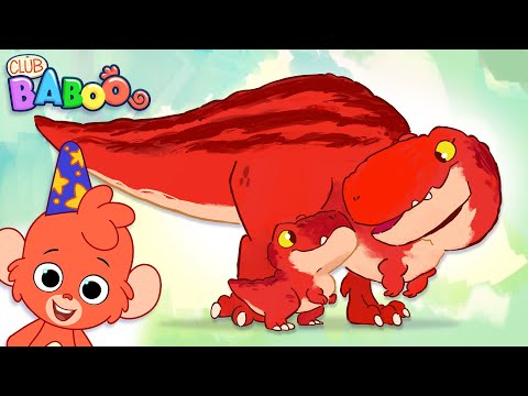 Why is the baby T-Rex crying? | Club Baboo helps him find his lost mommy!