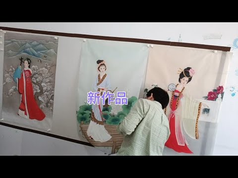 异常兴奋，半年多的构思，刚创作的四大美女，让你们欣赏欣赏。