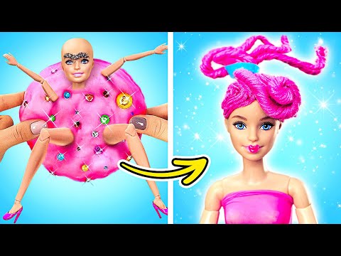 Poor vs Rich Doll Makeover in Jail! Best Barbie Hacks and Crafts