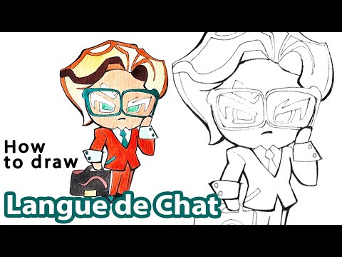 How to draw Langue De Chat from Cookie Run Ovenbreak