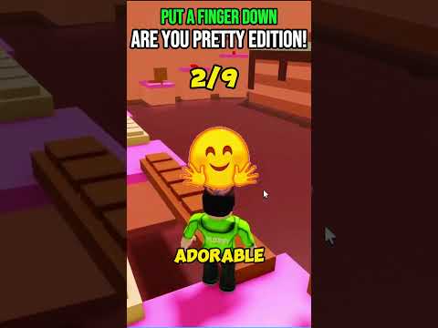 Put Your Finger Down - Are You PRETTY Edition? 🥺 #roblox #shorts