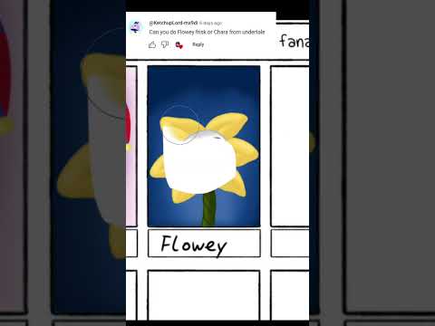 Doing the six fanarts trend! Drawing Flowey!