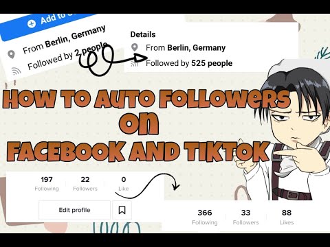 How to Auto Followers on Facebook and Tiktok