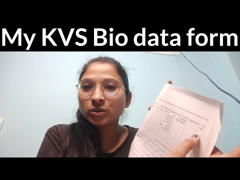 My KVS interview Bio Data form | मैने इसमे क्या लिखा ? Bio data form मे क्या और कैसे Fill करे ? 😥