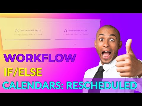 Workflows Calendar Appointment Options for If Else Options #calendarmanagement #calendlyalternative