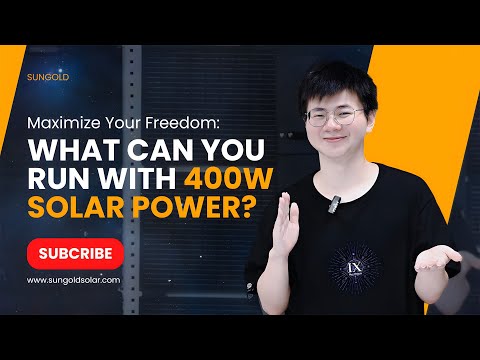 Maximize Your Freedom: What Can You Run with 400W Solar Power?