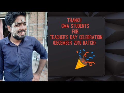 Remembering Last Year Teacher's Day Celebration {By CMA STUDENTS} THANKU ALL