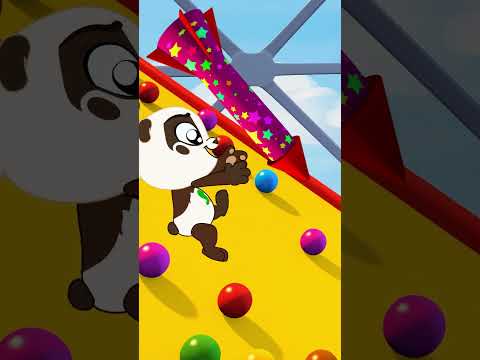 Giant Slide Funny Song - #nurseryrhymes #kidssongs #shorts