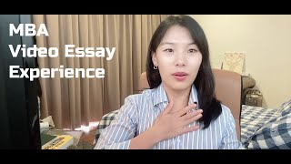 MBA Video Essay Experience / MBA 면접 - 비디오 에세이 실제 영상