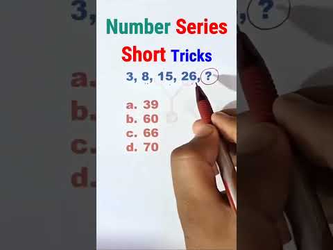 Q.274 Outstanding Number series Reasoning Short Tricks  for #ssccgl #ssc #sscchsl #sscgd #sscmts