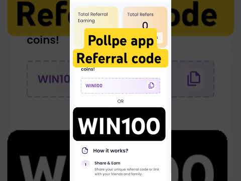 pollpe app referral code 2024 | pollpe app referral code kya hai | pollpe app refer code | #shorts