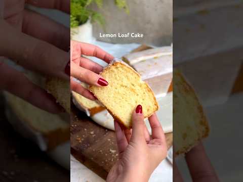 Soft, moist & bursting with lemon flavor 🍋 The only lemon loaf cake recipe you need! #recipe #lemon