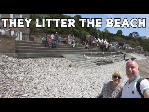 Why do they LITTER the Beach at CANCALE, Northern Brittany, France