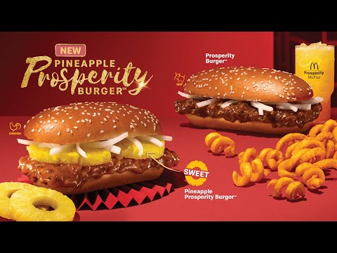 McDonald's NEW Pineapple Prosperity Burger