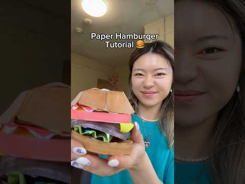 Paper Hamburger Tutorial 🍔🍔🍔