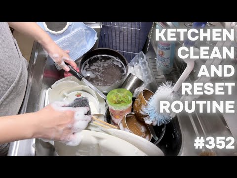 #352 キッチンリセットルーティーン/KITCHEN CLEAN AND RESET ROUTINE.