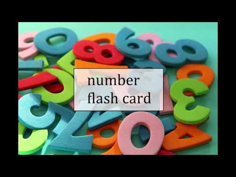 【English】数字/number １～１０【フラッシュカード/flashcards】