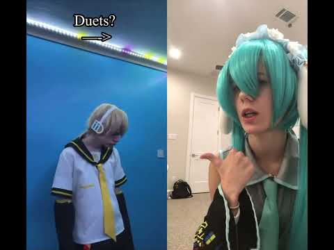 Silly duet (joke) @Dutchie-2357 #vocaloid #hatsunemiku #miku #cosplay #silly #ashwolf323 #duet