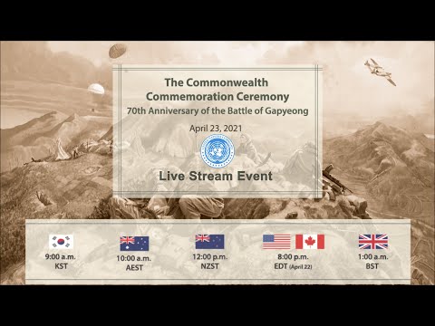 Battle of Gapyeong 70th Anniversary Commemoration Ceremony