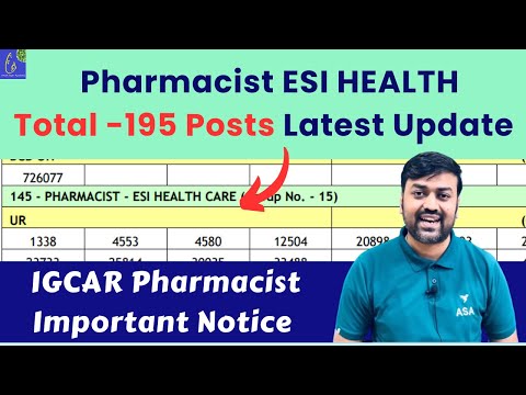 Pharmacist Vacancy at HSSC Total -195 Post Latest Update | IGCAR Pharmacist Vacancy Important Notice