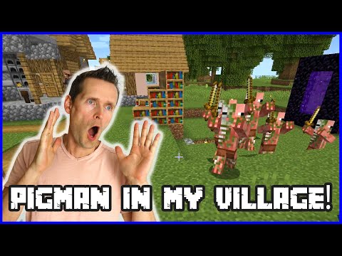 PIGMAN ATTACKED MY VILLAGE!!!