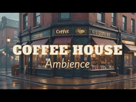 Cozy Coffee House Ambience / with Piano Jazz Music for Relaxing, Studying and Working - 1 Hour