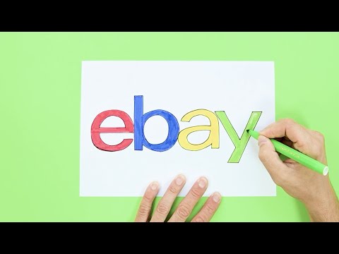 How to draw eBay logo