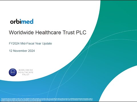 Worldwide Healthcare Trust - Investor Update Webinar - Tuesday 12th November