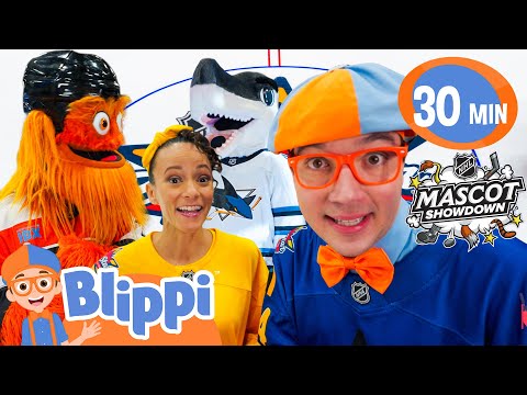 Blippi and Meekah's Meet Hockey Mascots | Blippi | Celebrating Diversity