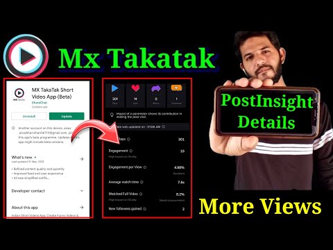 MX Takatak Post insight | how to viral videos on MX Takatak | MX Takatak New Updates | embed Takatak