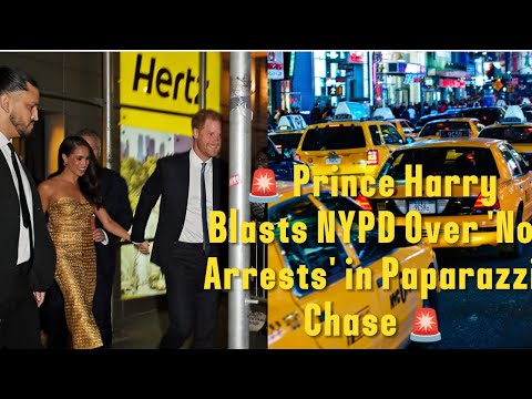 Prince Harry Blasts NYPD Over 'No Arrests' in 'Near-Fatal' Paparazzi Chase with Meghan Markle