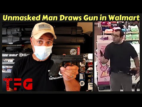 Man Draws Gun in Walmart over a MASK Argument - TheFirearmGuy