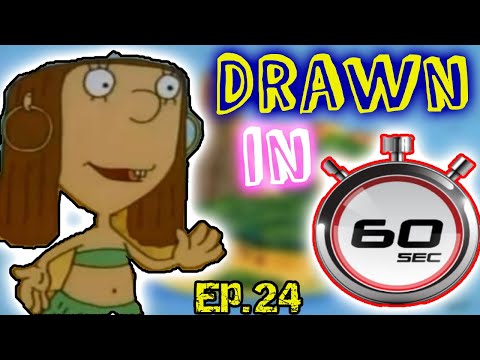 How I Draw Lu from Mike, Lu, and Og in 60 Seconds