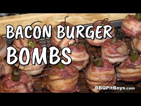 Bacon Burger Pepper Bombs