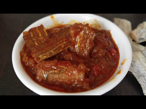 Dry fish tomato curry|| Village style dry fish curry || dry fish with tomatoes