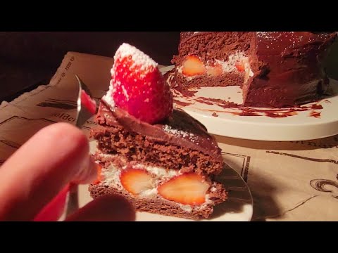 【ストロベリー生チョコケーキ】イチゴと生チョコの相性抜群！