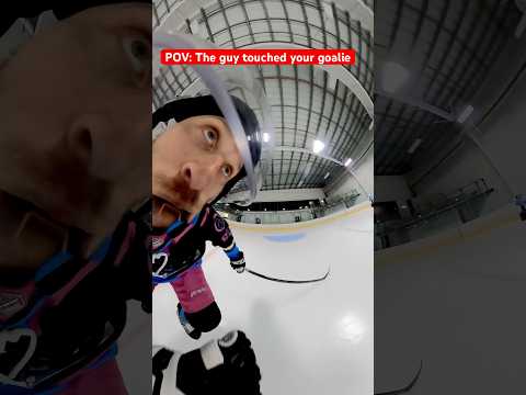 POV the guy touched your goalie…