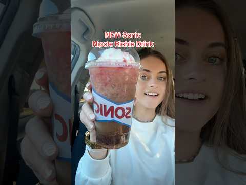 NEW Sonic Nicole Richie Drink 🍓🤎🥤#sonic #sonicdrivein #sonicdrinks #nicolerichie