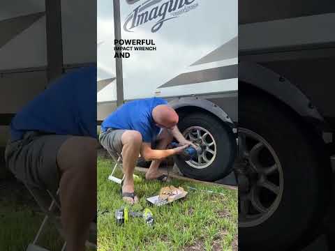 Solid lug nuts on our RV - we recently upgraded from the 2 piece!