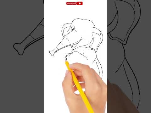 How to draw Elephant!! Ek mota hathi