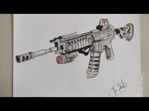 speed drawing M4AR tatica #callofduty