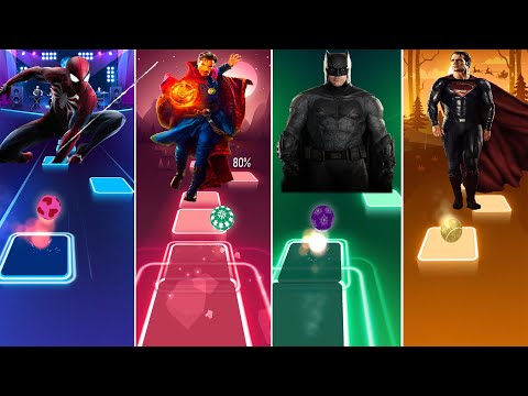 Tiles Hop - Spiderman VS Doctor Strange VS Batman VS Superman