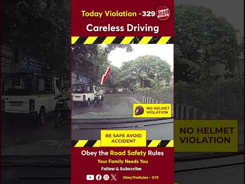 Today Violation 329 - Careless Driving #otr #roadsafety #chennaitrafficpolice