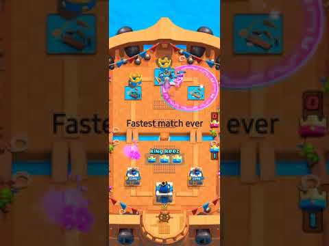 Justz4bun clash royale fastest match ever just 27 seconds 😳